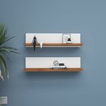 Casa si Gradina - Mobilier - Biblioteci si rafturi - Rafturi - Raft de perete, Hanah Home, pal melaminat, alb, 60x15x13 cm - Infinity.ro