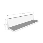 Casa si Gradina - Mobilier - Biblioteci si rafturi - Rafturi - Raft de perete, Hanah Home, pal melaminat, alb, 60x15x13 cm - Infinity.ro