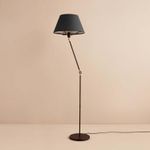 Casa si Gradina - Corpuri si surse de iluminat - Veioze si lampi - Lampadare - Lampadar, Opviq, metal, antracit si negru, 38x150 cm - Infinity.ro