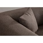 Casa si Gradina - Mobilier - Canapele si coltare - Canapele - Canapea 3 locuri, Hanah Home, lemn fag si pal, maro, 225x93x75 cm - Infinity.ro