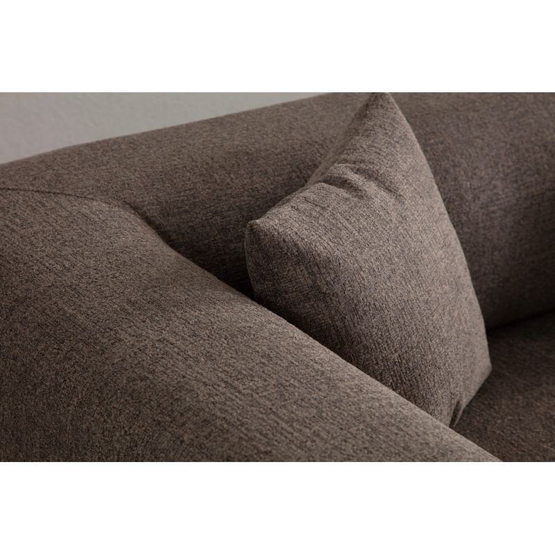 Casa si Gradina - Mobilier - Canapele si coltare - Canapele - Canapea 3 locuri, Hanah Home, lemn fag si pal, maro, 225x93x75 cm - Infinity.ro
