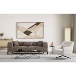 Casa si Gradina - Mobilier - Canapele si coltare - Canapele - Canapea 3 locuri, Hanah Home, lemn fag si pal, maro, 225x93x75 cm - Infinity.ro