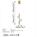 Casa si Gradina - Corpuri si surse de iluminat - Lustre si pendule - Candelabru, Opviq, metal, auriu, 16x16x50-100 cm - Infinity.ro