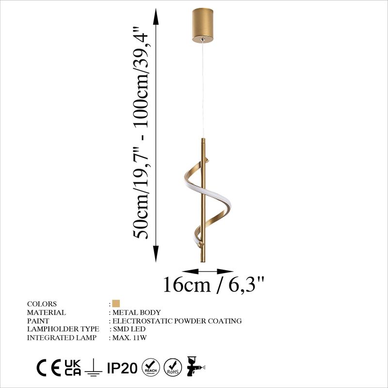 Casa si Gradina - Corpuri si surse de iluminat - Lustre si pendule - Candelabru, Opviq, metal, auriu, 16x16x50-100 cm - Infinity.ro