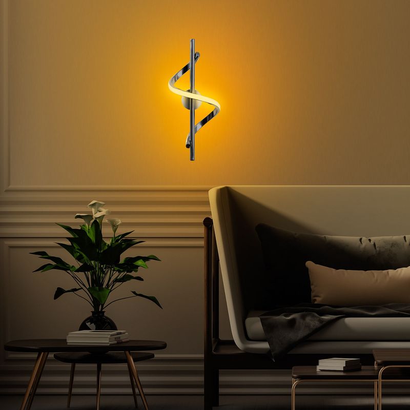 Casa si Gradina - Corpuri si surse de iluminat - Plafoniere, aplice si spoturi - Aplica, Opviq, metal, crom, 16x41x25 cm - Infinity.ro