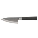 Casa si Gradina - Bucatarie si vesela - Vesela si tacamuri - Cutite si seturi de cutite - Cutit Santoku Orient, 11.5cm, maner PP, Otel, Argintiu/Negru - Infinity.ro