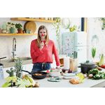 Casa si Gradina - Bucatarie si vesela - Vase pentru gatit - Tigai si seturi - Tigaie Forest, 24 cm, 2L, invelis antiaderent, Aluminiu, Negru/Verde - Infinity.ro