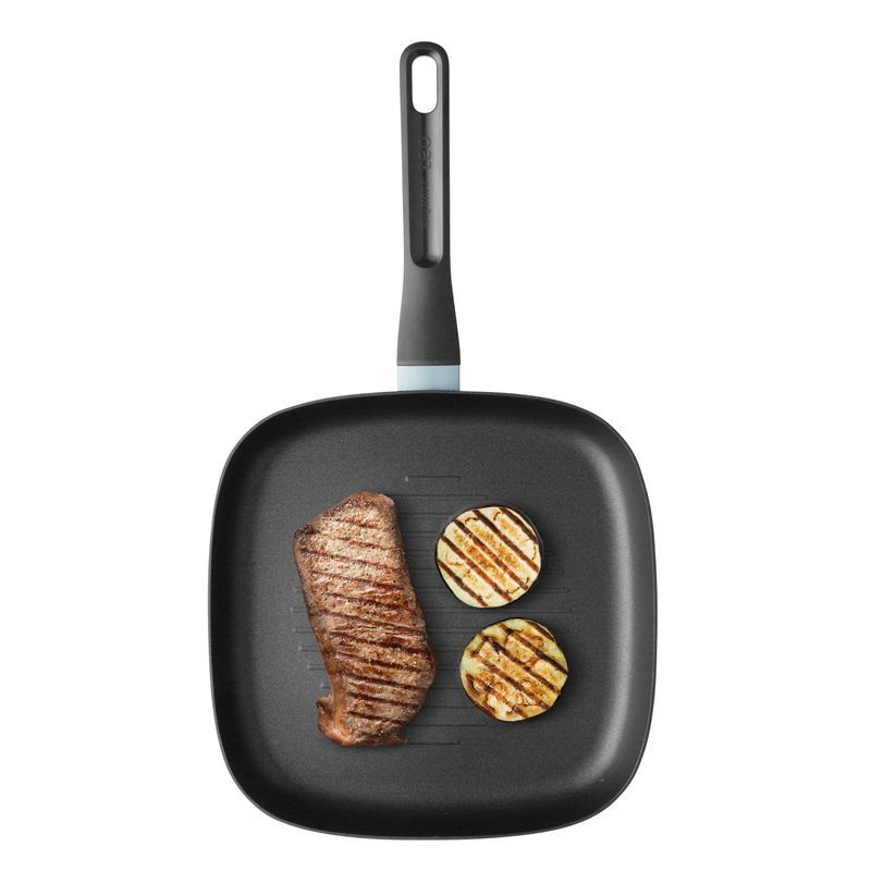 Casa si Gradina - Bucatarie si vesela - Vase pentru gatit - Tigai si seturi - Tigaie grill Slate, 26 cm, Aluminiu, Albastru - Infinity.ro