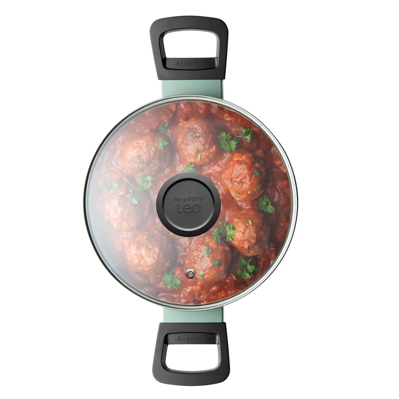 Casa si Gradina - Bucatarie si vesela - Vase pentru gatit - Oale si cratite - Cratita Sage, 20 cm, 2.9L, capac, Aluminiu, Sticla, Verde - Infinity.ro