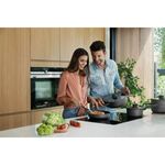 Casa si Gradina - Bucatarie si vesela - Vase pentru gatit - Oale si cratite - Cratita Stone, 18 cm, 2.1L, capac, maner lung, Aluminiu, Sticla, Negru - Infinity.ro