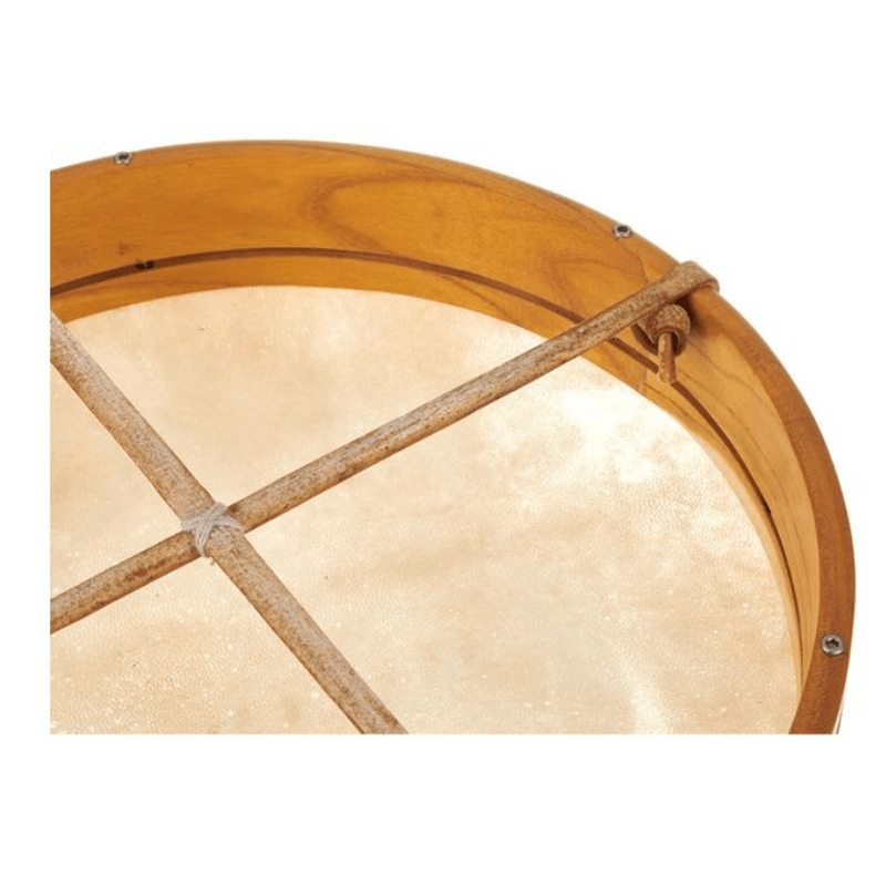 TV, Audio-Video si Foto - Instrumente muzicale - Instrumente de percutie - Toba samanica din piele de capra pre-intinsa, reglabila, ciocanel inclus, diametru 40 cm - Infinity.ro