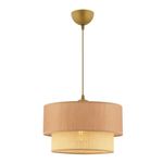 Casa si Gradina - Corpuri si surse de iluminat - Lustre si pendule - Candelabru, Opviq, metal, camel si maro, 30x30x65 cm - Infinity.ro