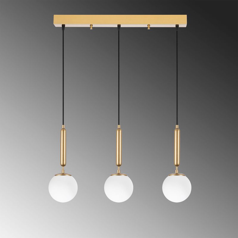 Casa si Gradina - Corpuri si surse de iluminat - Lustre si pendule - Candelabru, Opviq, metal, auriu stralucitor, 62x15x134 cm - Infinity.ro