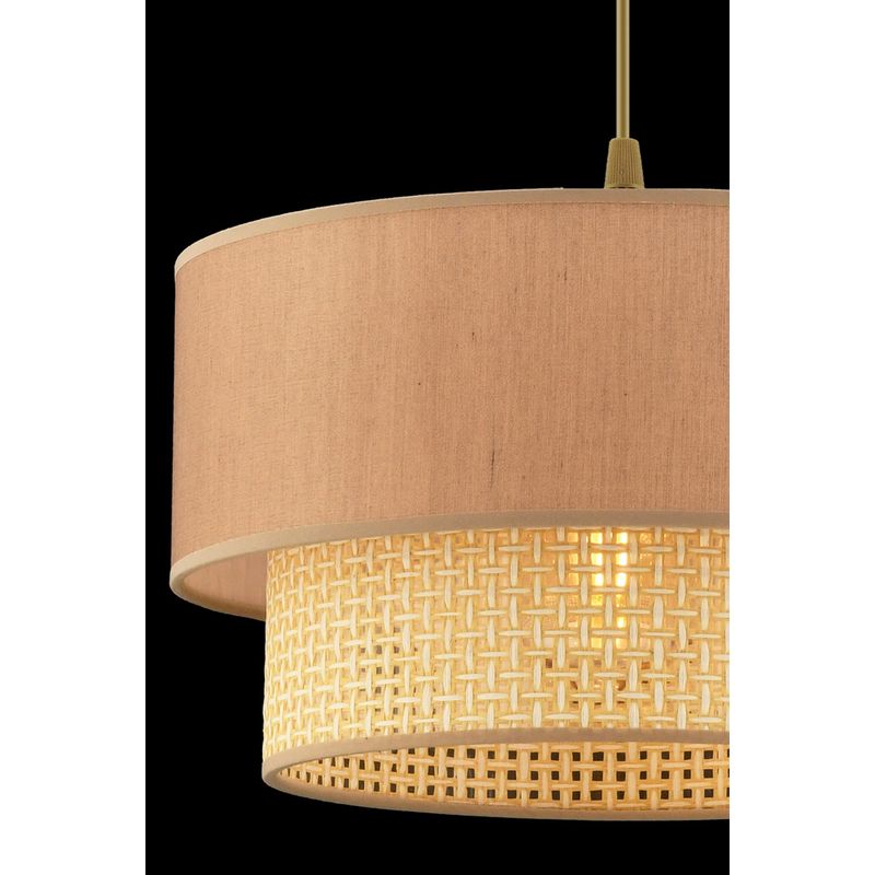 Casa si Gradina - Corpuri si surse de iluminat - Lustre si pendule - Candelabru, Opviq, metal, camel si maro, 30x30x65 cm - Infinity.ro