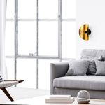 Casa si Gradina - Corpuri si surse de iluminat - Plafoniere, aplice si spoturi - Aplica, Opviq, metal, negru auriu, 17x13x30 cm - Infinity.ro