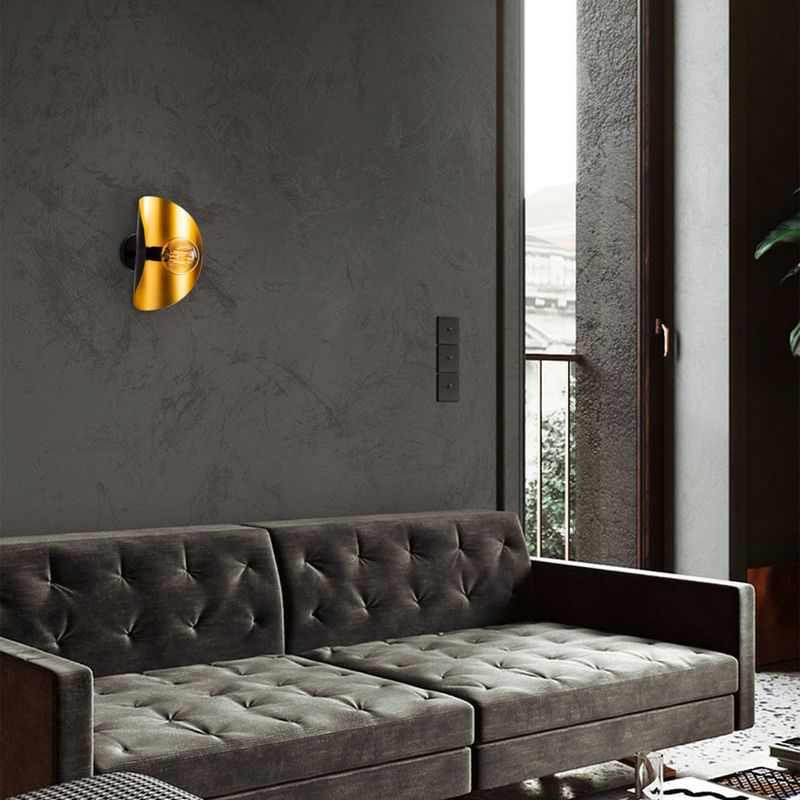 Casa si Gradina - Corpuri si surse de iluminat - Plafoniere, aplice si spoturi - Aplica, Opviq, metal, negru auriu, 17x13x30 cm - Infinity.ro