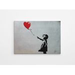Casa si Gradina - Decoratiuni - Tablouri - Tablou canvas decorativ, Wallxpert, multicolor, 50x70 cm, 50% bumbac, 50% poliester, inspirat de Banksy - Infinity.ro