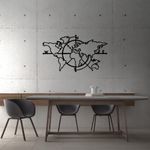Casa si Gradina - Decoratiuni - Decoratiuni perete - Accesoriu decorativ de perete, Wallxpert, metal, negru, 118x68 cm - Infinity.ro