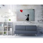 Casa si Gradina - Decoratiuni - Tablouri - Tablou canvas decorativ, Wallxpert, multicolor, 50x70 cm, 50% bumbac, 50% poliester, inspirat de Banksy - Infinity.ro