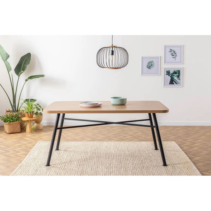 Casa si Gradina - Mobilier - Mese si birouri - Mese bucatarie si dining - Masa dining, Hanah Home, PAL melaminat, natural, 160x90x75 cm - Infinity.ro