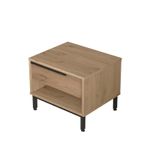 Casa si Gradina - Mobilier - Comode si corpuri - Noptiere - Noptiera, Hanah Home, pal melaminat, nuc, 53.6x44.5x42.4 cm - Infinity.ro