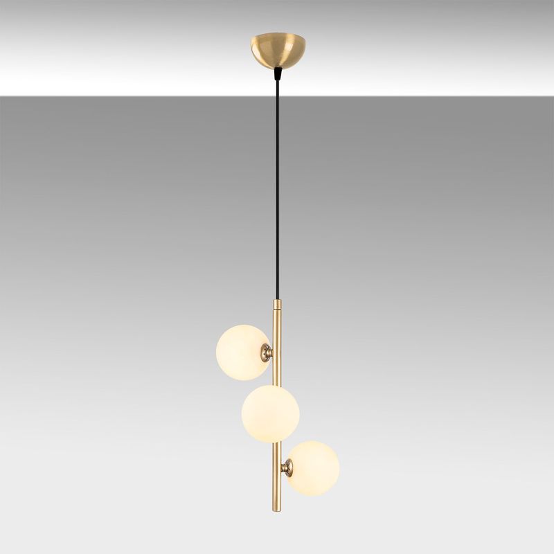 Casa si Gradina - Corpuri si surse de iluminat - Lustre si pendule - Lustra, Opviq, metal, auriu, 36x36x46 cm - Infinity.ro