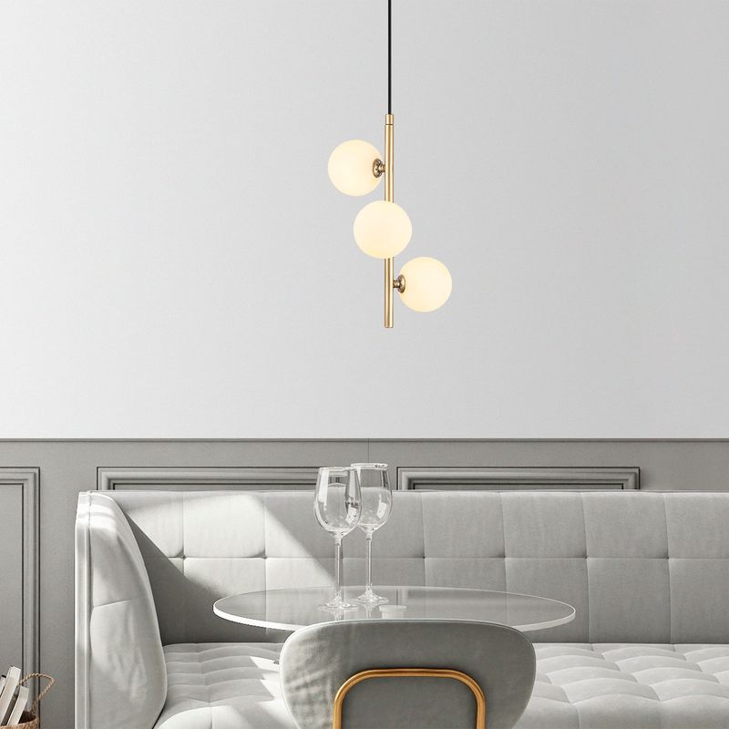 Casa si Gradina - Corpuri si surse de iluminat - Lustre si pendule - Lustra, Opviq, metal, auriu, 36x36x46 cm - Infinity.ro