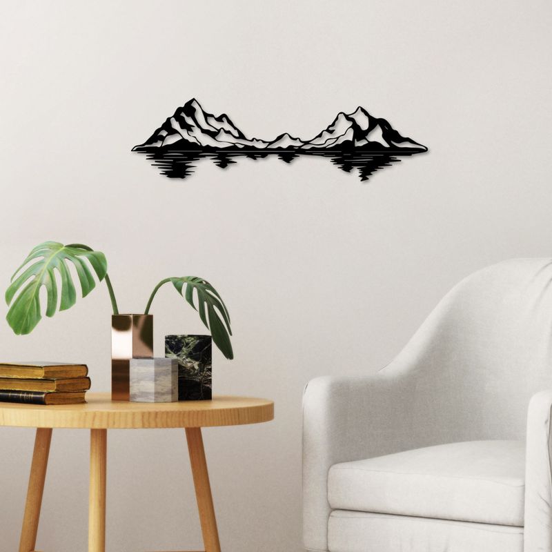 Casa si Gradina - Decoratiuni - Decoratiuni perete - Accesoriu decorativ de perete, Wallxpert, metal, negru, 68x19 cm, 891TNL3310 - Infinity.ro