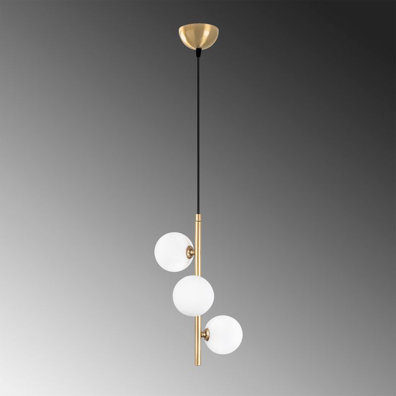 Casa si Gradina - Corpuri si surse de iluminat - Lustre si pendule - Lustra, Opviq, metal, auriu, 36x36x46 cm - Infinity.ro