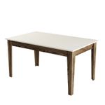 Casa si Gradina - Mobilier - Mese si birouri - Mese bucatarie si dining - Masa dining, Hanah Home, PAL melaminat, nuc crem, 145x88x75 cm - Infinity.ro