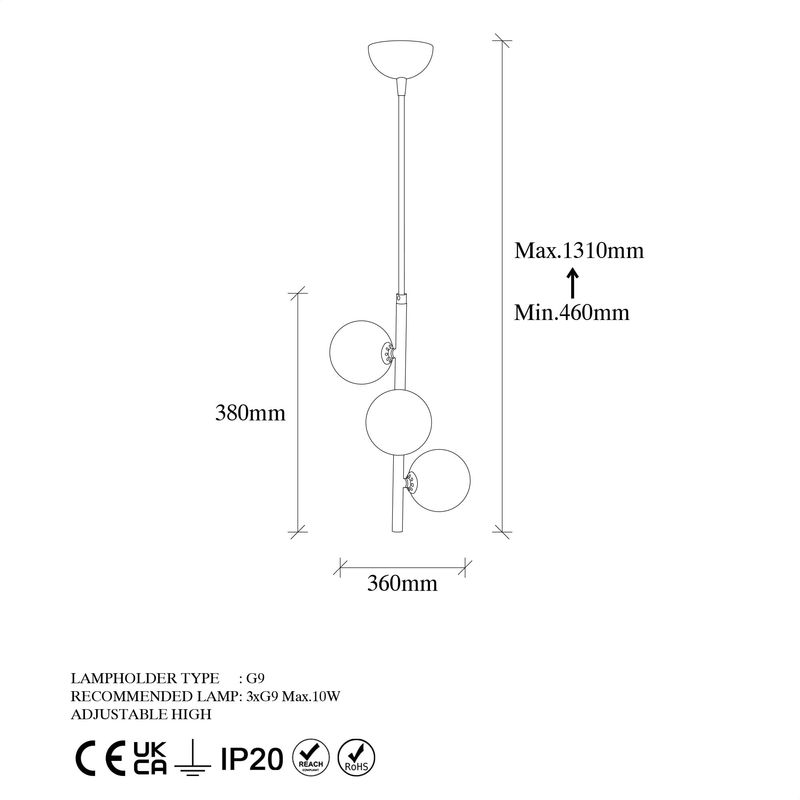 Casa si Gradina - Corpuri si surse de iluminat - Lustre si pendule - Lustra, Opviq, metal, auriu, 36x36x46 cm - Infinity.ro