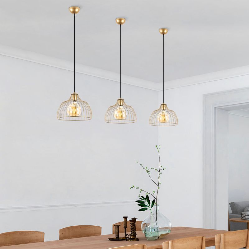 Casa si Gradina - Corpuri si surse de iluminat - Lustre si pendule - Candelabru, Opviq, metal, auriu stralucitor, 28x28x126 cm - Infinity.ro