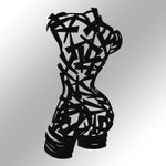 Casa si Gradina - Decoratiuni - Decoratiuni perete - Accesoriu decorativ de perete, Wallxpert, metal, negru, 35x68 cm - Infinity.ro
