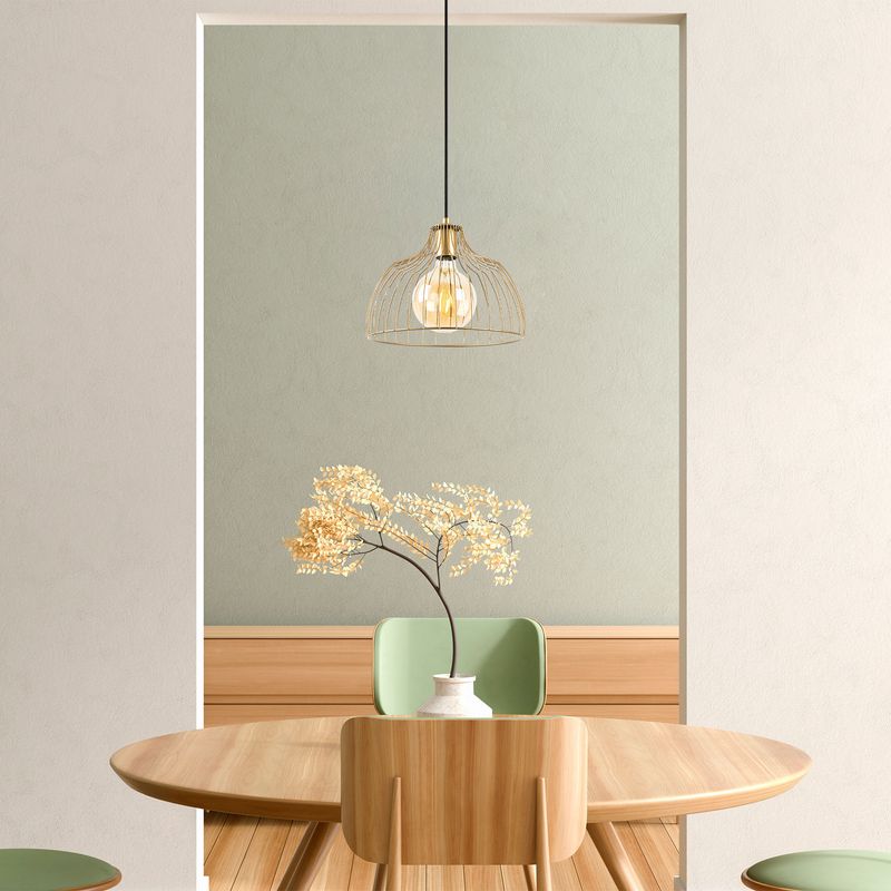 Casa si Gradina - Corpuri si surse de iluminat - Lustre si pendule - Candelabru, Opviq, metal, auriu stralucitor, 28x28x126 cm - Infinity.ro