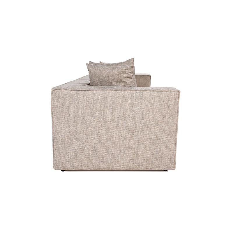 Casa si Gradina - Mobilier - Canapele si coltare - Canapele - Canapea 3 locuri, Hanah Home, lemn de carpen, in, bej nisip, 270x95x65 cm - Infinity.ro