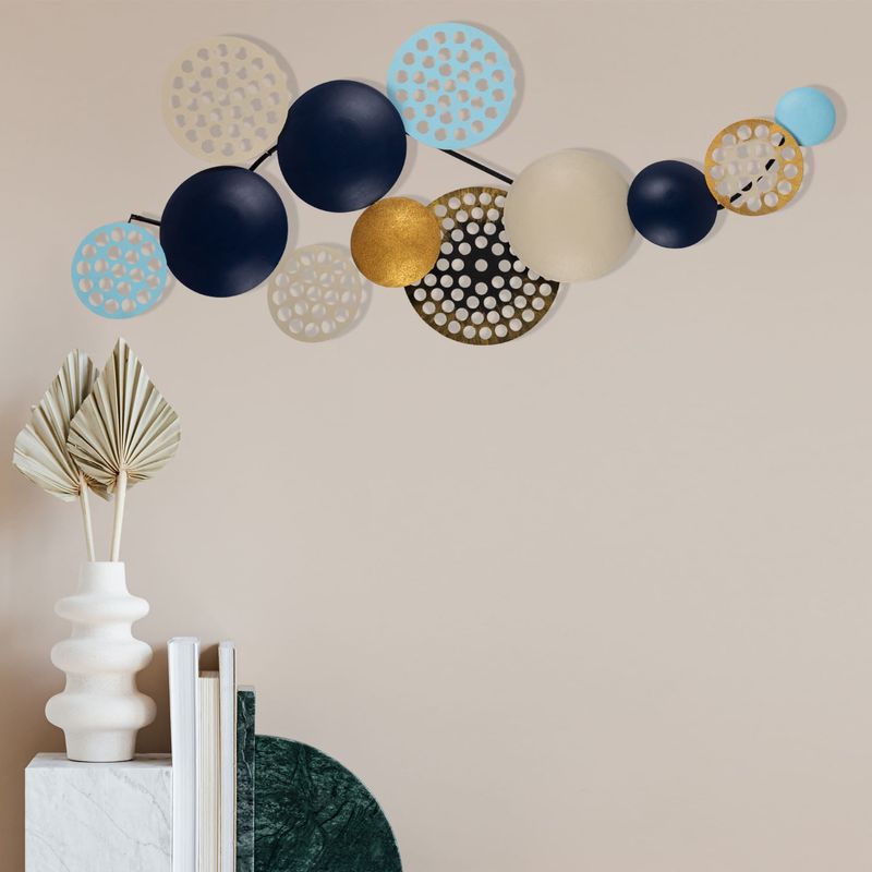 Casa si Gradina - Decoratiuni - Decoratiuni perete - Accesoriu decorativ de perete, Wallxpert, metal, multicolor, 90x42 cm - Infinity.ro