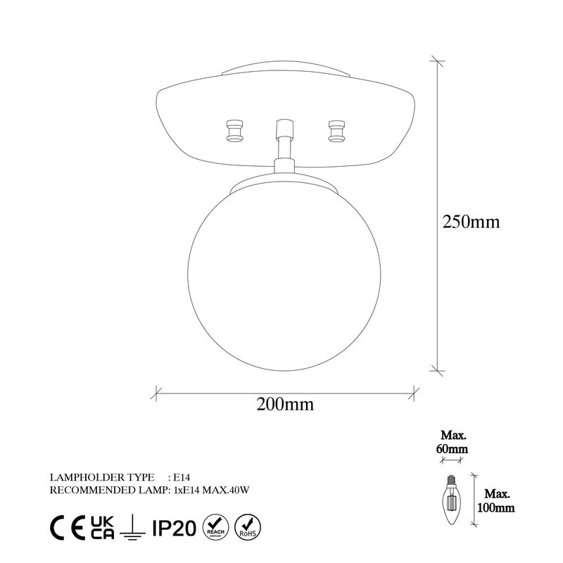 Casa si Gradina - Corpuri si surse de iluminat - Lustre si pendule - Candelabru, Opviq, metal, negru, 20x25x25 cm - Infinity.ro