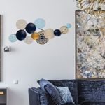 Casa si Gradina - Decoratiuni - Decoratiuni perete - Accesoriu decorativ de perete, Wallxpert, metal, multicolor, 90x42 cm - Infinity.ro