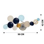 Casa si Gradina - Decoratiuni - Decoratiuni perete - Accesoriu decorativ de perete, Wallxpert, metal, multicolor, 90x42 cm - Infinity.ro