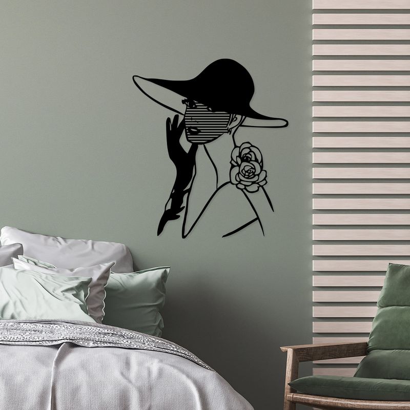 Casa si Gradina - Decoratiuni - Decoratiuni perete - Accesoriu decorativ de perete, Wallxpert, metal, negru, 60x69 cm - Infinity.ro