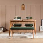 Casa si Gradina - Mobilier - Organizare si depozitare - Bancute - Banca cu spatiu de depozitare, Hanah Home, pal melaminat, pin atlantic si verde, 110x40x46 cm - Infinity.ro