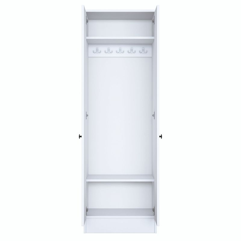 Casa si Gradina - Mobilier - Organizare si depozitare - Cuiere - Cuier, Hanah Home, pal melaminat, alb, 59.8x37.5x182.8 cm - Infinity.ro