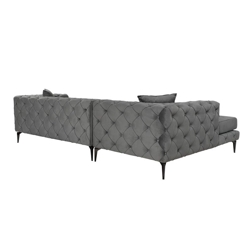 Casa si Gradina - Mobilier - Canapele si coltare - Coltare - Coltar, Atelier Del Sofa, lemn de fag si pal, antracit si negru, 270x180x72 cm, 569HLN1806 - Infinity.ro