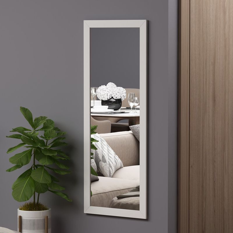 Casa si Gradina - Decoratiuni - Oglinzi - Oglinda, Hanah Home, mdf, alb, 40x105x2 cm - Infinity.ro