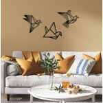 Casa si Gradina - Decoratiuni - Decoratiuni perete - Accesoriu decorativ de perete, Wallxpert, metal, negru, 100x31 cm - Infinity.ro