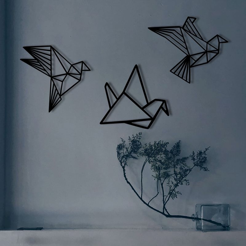 Casa si Gradina - Decoratiuni - Decoratiuni perete - Accesoriu decorativ de perete, Wallxpert, metal, negru, 100x31 cm - Infinity.ro