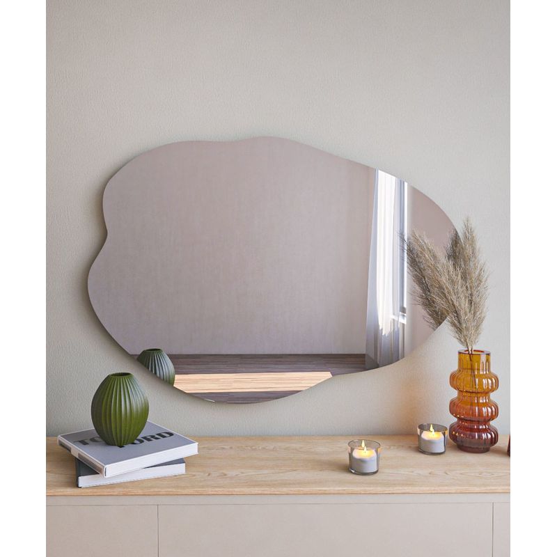 Casa si Gradina - Decoratiuni - Oglinzi - Oglinda decorativa, Hanah Home, mdf, negru, 60x85x2.2 cm - Infinity.ro