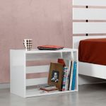 Casa si Gradina - Mobilier - Comode si corpuri - Noptiere - Noptiera, Hanah Home, pal melaminat, alb, 60x33x43 cm - Infinity.ro