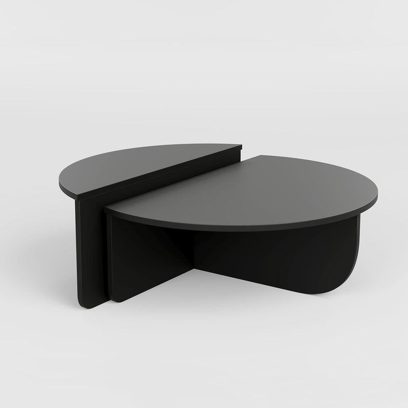 Casa si Gradina - Mobilier - Mese si birouri - Masute de cafea - Masuta de cafea, Hanah Home, pal melaminat, negru, 90x60x30 cm - Infinity.ro