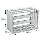 Casa si Gradina - Mobilier - Comode si corpuri - Noptiere - Noptiera, Hanah Home, pal melaminat, alb, 60x33x43 cm - Infinity.ro